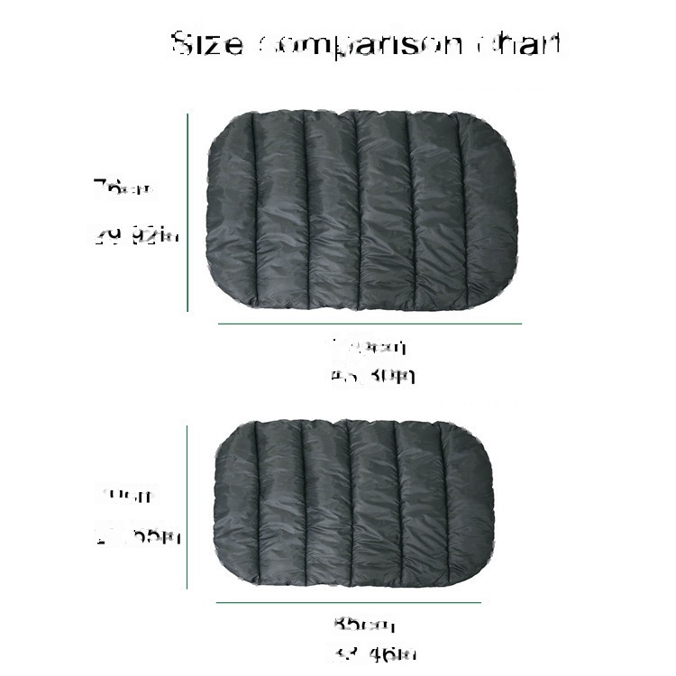 Foldable Outdoor Pet Bed Orange Gray Small Large - Image 3