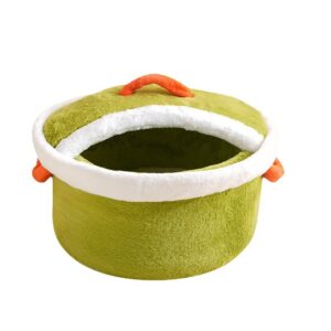 Simple Pot Lid Cat Bed Four Seasons Warm Enclosed