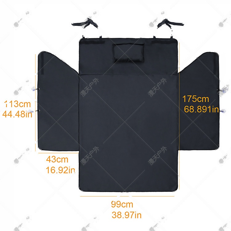 Single Layer Car Trunk Pet Mat With 4 Suction Cups - Image 2