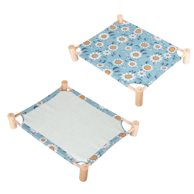 Elevated Dog Bed Small Pet Cot Double-Sided Mat - Image 5