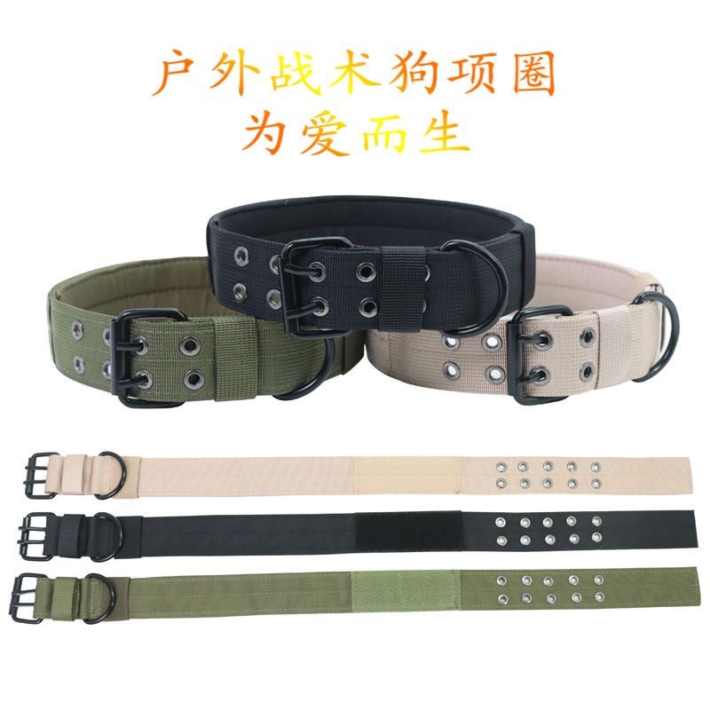 Adjustable Tactical Dog Collar Nylon Alloy Buckle - Image 5