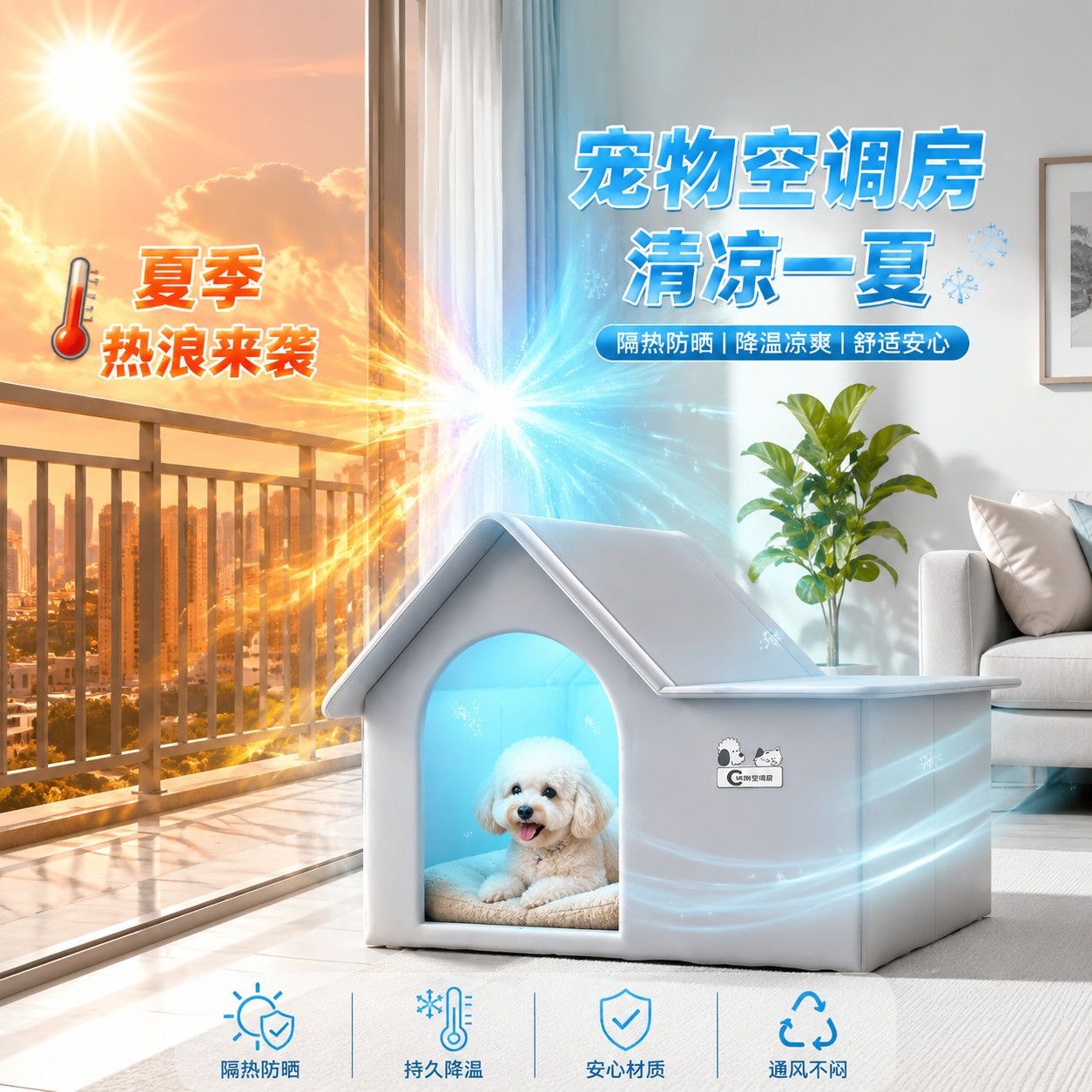 Pet Cooling House for Cats and Small Dogs Summer Ice Nest - Image 4