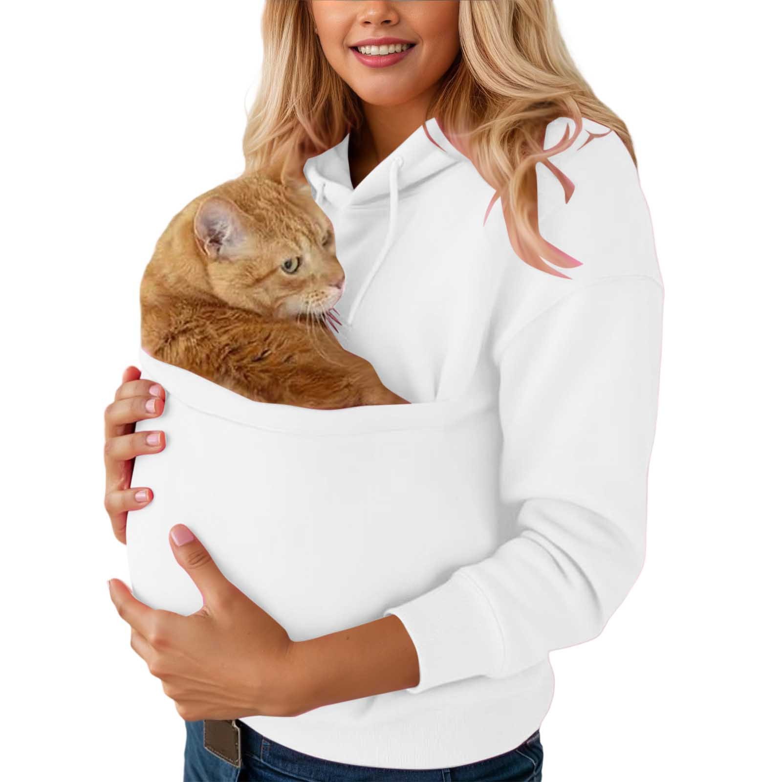 New Hooded Sweatshirt with Pet Pocket for Men and Women - wholesale Pet Apparel & Accessories