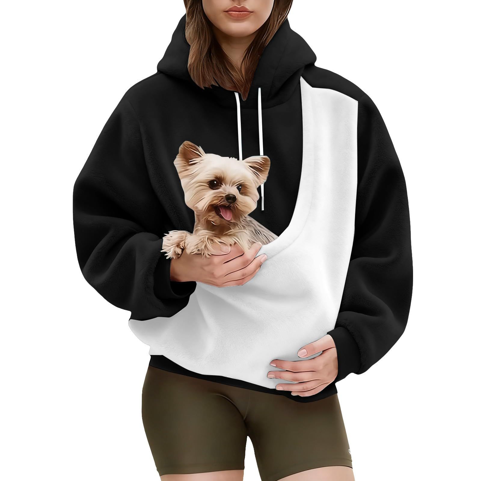 Women's Flannel Loose Sweatshirt Long-Term Stock Supply - wholesale Pet Apparel & Accessories