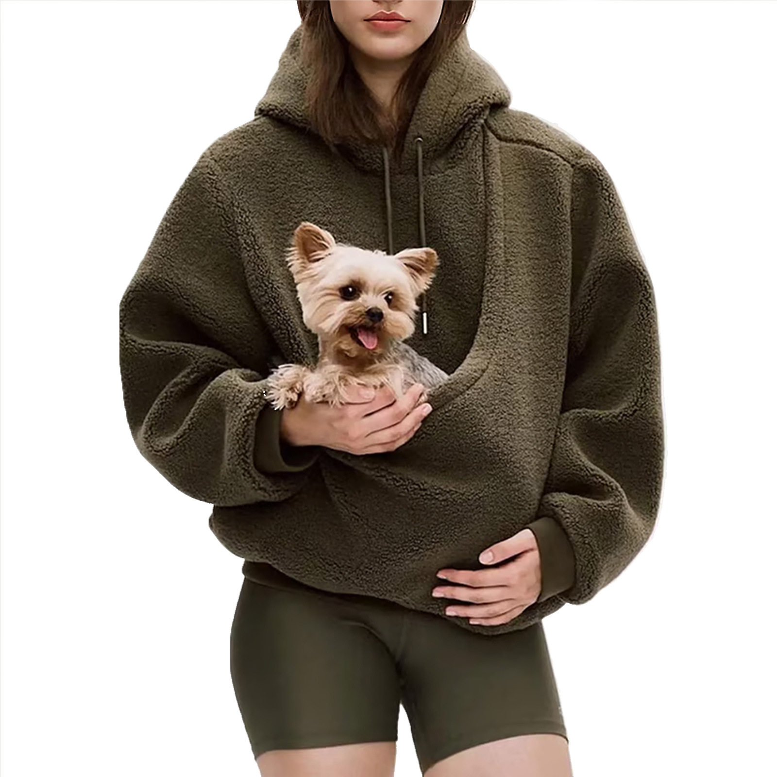 Women's Plaid Turtleneck Fleece Sweatshirt Thick Loose - wholesale Pet Apparel & Accessories