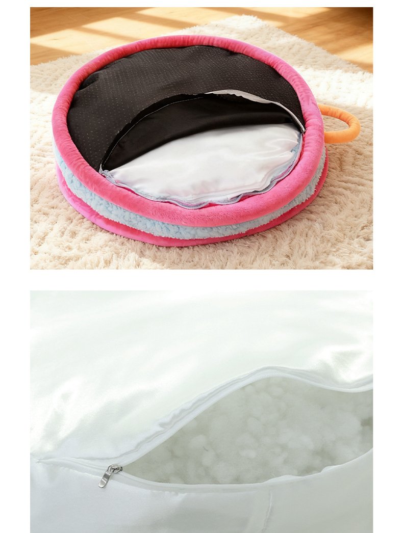 Plush Round Donut Pet Bed #1189
