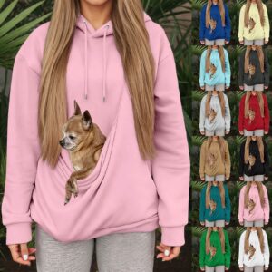 Casual Pet Pouch Hoodie — Wide Color Range