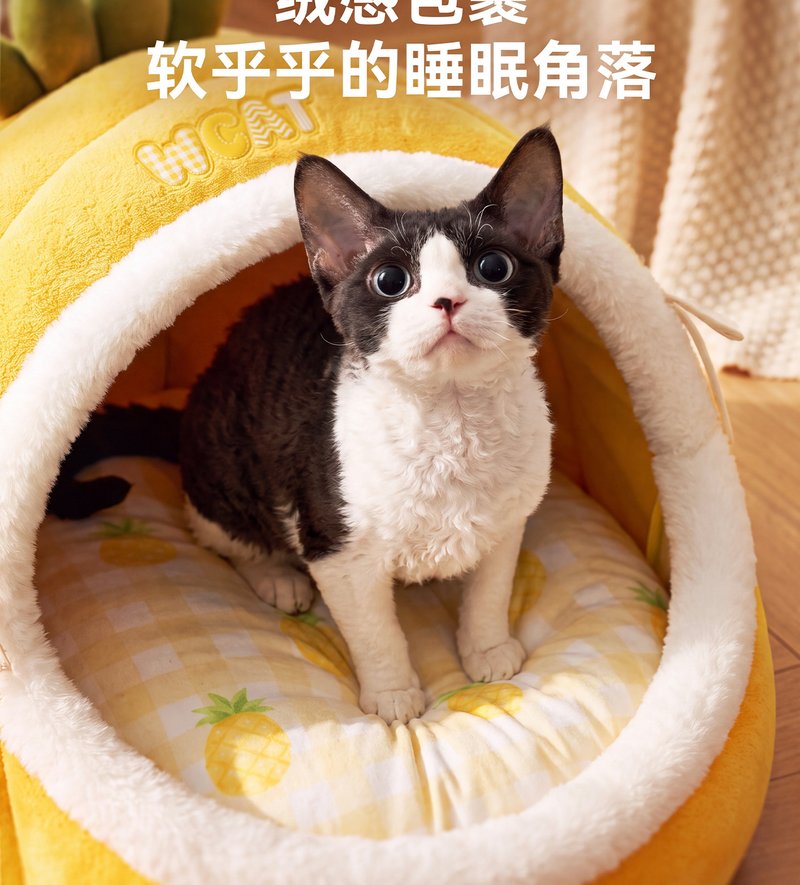 Enclosed Cave Dog House Bed #440